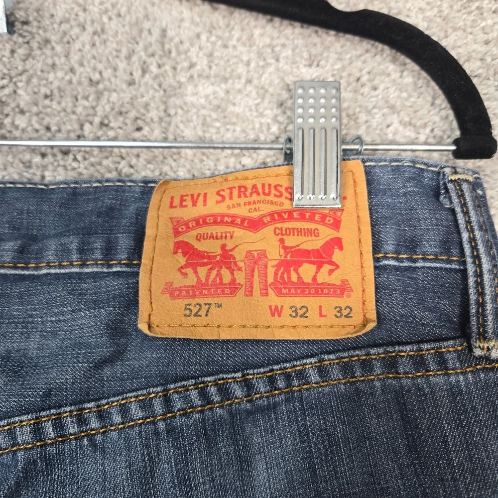 Levis 527 Jeans Mens 32x32 (fit 33x31) Slim Bootcut lightweight 100% cotton